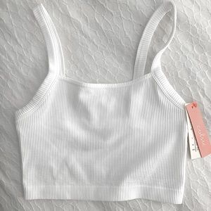 Colsie Ribbed Cropped Tank